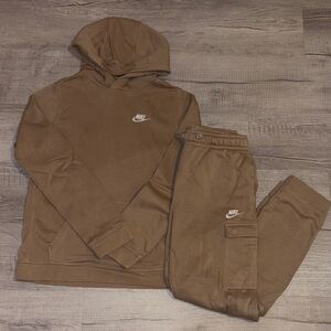 Nike Tan Hoodie and Joggers Set